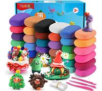 YILAIDA Air Dry Clay, 36 Colors Modeling Clay Ultra Light Air Drying Magic Clay, No Sticky and No-Toxic, DIY Educational Creative Kit for Kids