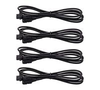 YiLaie 4 PCS 47 inch Extension Cables for Use with LED Rock Lights, RGB NEON Accent Kits for LED Motorcycle ATV, SUV Car Light Multi-Color Neon Strip (4pcs)
