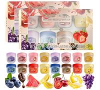 YILAIMAX 16 Pcs Lip Balm Care Repair Set,8 Different Flavors Natural Organic Lip Balm Multipack,Contains Olive Extract and Jojoba Oil for Repair Chapped Lips or Dry Lips