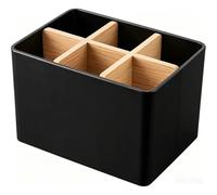 YILAIMAX Toothbrush Holders for Bathroom,6 Slots-Black