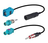 YILAINDUO Fakra to Din ISO Audio Aerial Adaptor Cable Fakra Z to Din Plug Socket Universal Vehicle FM/AM Radio Kit for Car Stereo Audio HD Radio Head Unit CD Media Player Receiver