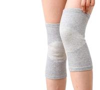 YiLang Motion Knee Brace, Bamboo Thermal Knee Brace Support Leg Warmers for Men and Women 1 Pair,L