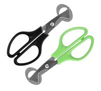 YILANJIN 2PCS Quail Egg Scissors, Anti-Rust Quail Eggs Opener, Shell Separator, Egg Shell Cutter, Small Quail Egg Cracker, Stainless Steel Cutting Egg Tools for Pigeon Quail Birds Egg Black Green