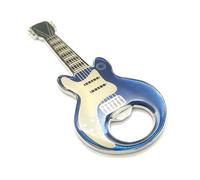YILANJIN Bottle Opener, Guitar Beer Bottle Opener with Magnet, Portable Metal Beer Opener for Music Lovers, Durable Wine Cap Opener Reusable for Music Party, Outdoor, Women and Men (Blue)