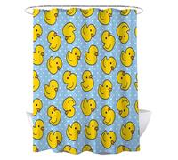 YILANJIN Shower Curtain for Bathroom, Cute Duck Shower Curtain Waterproof, Yellow Rubber Duck Bath Curtain, Anti Mould Proof Resistant, for Home and Hotel Bathroom Decor, 120 * 180cm