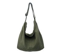 YILCER Hobo Bag Harajuku Crossbody Bag for Women Large Capacity Messenger Bags Canvas y2k Shoulder Bags for Ladies (Green)