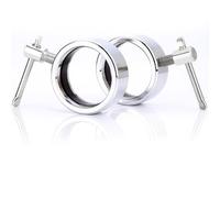 YILE Pair of Quick Release Stainless Steel Barbell Collars Olympic 50mm Barbell Clamp Collar for Workout Weightlifting Fitness Pro Training by Clout Fitness