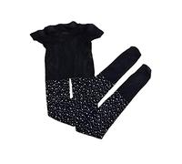 YILEEGOO Little Girls Thin Rhinestone Fishnet Sparkle Tights Toddler Kids Glitter Stockings Footed Net Leggings Pantyhose (Black, 2-7 Years)