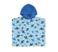 YILEEGOO Toddler Baby Girl Beach Towel Hooded Towel Poncho Bath Towels Cloak Kids Dry Robe Absorbent Microfibre Swim Coverup Swimsuit Cover Up Swimwear (Blue Shark, 18-24 Months)