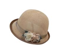 YILEEGOO Women Cloche Hats with Artificial Flowers Elegant Bucket Hats Casual Sun Cap for Summer Spring Outdoor