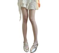 YILEEGOO Women Sheer Mesh Tights Sparkle Rhinestone Star/Bowknot Pattern Pantyhose Stockings Leggings Party Concert Outfits (Glitter White, One Size)