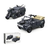 YILETKC Technik Military Tank Building Blocks Set, 414 PCS WW2 Military Type 82 Kubelwagen Tank Building Kit, MOC Bricks Construction Toy Model, Gifts for Adults and Teens