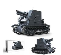 YILETKC Technik Tank Building Blocks Set, 502 PCS WW2 Military Sturmpanzer I Bison Tank Building Kit, MOC Bricks Construction Toy Model, Gifts for Adults and Teens