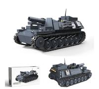 YILETKC Technik Tank Building Blocks Set, 568 PCS WW2 Military Sturmpanzer II Bison Tank Building Kit, MOC Bricks Construction Toy Model, Gifts for Adults and Teens