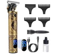 YiLFo Hair Clippers Men Professional Beard Trimmer, Cordless Electric Self Hair Clippers with LCD Screen, Precision Outlining Trimmer-Smooth Clipping, Sharp Shaver-Rechargeable Battery, Gifts for Men