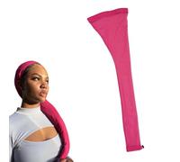Yilia Hair Weave Sleeve for Locs with Drawstring, Hairweave Sleeve for Locs, Women Loc Sleeve for Dreadlocks, Hair Weave Sleeve For Braids With Elastic Band For Bun Faux Locs (Pink 1PC, One Size)