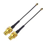 YILIANDUO 2x 1.96 inch / 5CM U.FL IPX to SMA Female Bulkhead Mini PCI Pigtail Antenna WiFi Cable IPX Aerial Extension 1.13mm Cord for Intel Series Mini PCI to PCIE Card Wireless Network Card