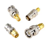 YILIANDUO 4 Pieces SMA to BNC Adapter Kit 50 Ohm RF Coax Connector for Baofeng Antenna, SDR, Handheld Radios, Scanner, Walkie Talkie Coaxial Adapter