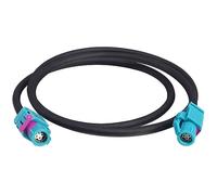 YILIANDUO 4 Pin HSD Z LVDS Adapter Wiring Harness - 4-Core Cable Fakra Z Female to Female Connector - 80CM for Audi BMW USB Vehicle Transmission Screens Car Audio