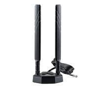 YILIANDUO 4G 5G LTE Antenna 9dBi MIMO Omni-Directional WiFi Antenna 600-6000MHz Triangular Magnetic Base with Dual TS9 Male Connectors Coaxial Cable 3m for WiFi 6E Router, Gateway, Signal Booster