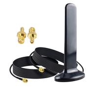 YILIANDUO 4G 5G WiFi Antenna 10dBi Omnidirectiona Magnetic Base LTE Antenna | with Dual RP-SMA Adapter Cable 2M + TS9 Adapters for Indoor Outdoor 3G/4G/5G/GSM/GPRS Router Iot Gateway Smart Home