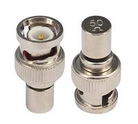 YILIANDUO 50Ω RF Coax Adapter BNC Male Jack Straight RF Coaxial Termination Matched Dummy Loads Connector Pack of 2