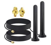 YILIANDUO 5G 4G LTE Antenna 5dBi SMA Male External Antenna, 2-Pack | Omni-Directional SMA WiFi Antenna with Magnetic Base 3M Cable + TS9 Adapters for Router, Modem, Gateway, CCTV, Boat & Caravan