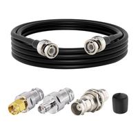 YILIANDUO BNC SDI Cable 50 Ohm BNC Male to BNC Male Cable HD SDI Vedio Lead RG58 Coax Cable 1.8M + 4 Piece BNC Female to SMA/BNC Connector Set for HD-SDI/4K/8K,SDI Precision Video Cable