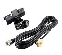 YILIANDUO CB Radio Antenna Cable NMO to UHF Male PL259 Connector Roof Mount Mobile Antenna Cable With Lip Hatchback Mount Bracket for NMO style Antennas CB Radio Walkie Talkie Antenna