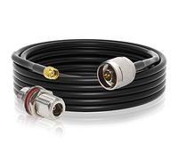 YILIANDUO LoRa Antenna Extension Cable RP-SMA Male to N Male Y240 Cable 5M | N type Antenna Cable + N Female Adapter for Wireless Router LoraWan Gateway RAK Nebra Bobcat HNT Helium Hotspot Miner Antenna