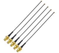 YILIANDUO Pack of 5 U.FL IPEX to SMA Female 15CM 1.13mm Pigtail Antenna Mini PCI WiFi Cable for U.FL Antenna Hand-held Radio MiNi PCI-E Card WLAN Network WiMax
