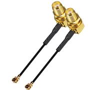 YILIANDUO SMA Connector Antenna Extension Pigtail Cable U.Fl to SMA Female 90 Degree Adapter Coaxial Cable 1.13 Cable 5cm For FPV Drone RC Model Multicopter Pack of 2 …