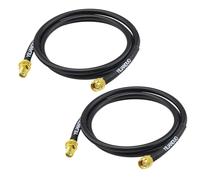 YILIANDUO SMA RG8x Coaxial Cable SMA Male to Female WiFi Antenna Extension Cable 100CM for Routers 3G 4G 5G LTE Antenna Ham Radio GPS/WiFi/SDR Equipments Pack of 2