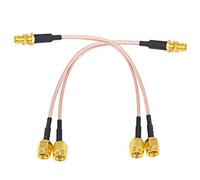 YILIANDUO SMA Splitter Cable SMA Female to Dual Male Cable 15CM, 2-Pack | 50 ohm SMA Adapter Y-type RG316 Coax Splitter Cable for WiFi Antenna Router Gateway Modem Mobile Hotspot FPV Drone