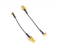 YILIANDUO WLAN Converter Cable SMA Female Straight to MMCX Male 90 Degree Right Angle RF Coaxial Cable 1.13 Cable Type 7cm for Wifi Antenna Extension GPS Pack of 2