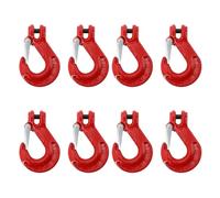 YILIKISS 8pcs Clevis Sling Hook Safety Catch Max Lifting Capacity 3.15 Ton 10mm Chain