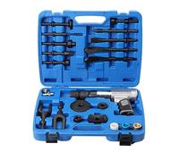 YILIKISS Air Hammer Chisel Kit, Heavy Duty Vibration Impact Air Pneumatic Hammer Handheld Chassis Repair Set for Motor Vehicles and Workshop Vehicles, with Carrying Case