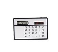 Yililay 1pc Lightweight Solar Power Basic Calculator, Ultra Thin Portable Mini Slim Solar Power Pocket Calculator for School Home and Office
