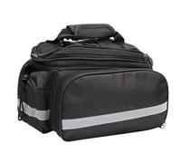 Yililay 1Pcs Bike Saddle Bags for Rear Rack, 12.6x11x6.7in Oxford Fabric Large Capacity Bike Rack Bag with Rain Cover for Cargo Luggage