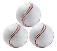 Yililay 3Pcs Baseballs Standard Size Weight 9 Inch for Batting Fielding Hitting Pitching Practice Little League