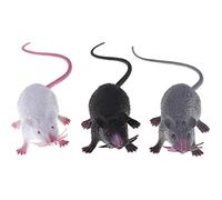 Yililay 3PCS Plastic Realistic Rats Mouse Halloween Tricks Pranks Props Toy