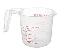 Yililay Clear Plastic Measuring Jug Cup for Baking Cooking 250ml Measuring Cups for Baking, Jam Maker, Rice Measuring, Pouring jug