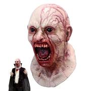 Yililay Halloween Horror Mask 16.54x11.02 Inch, Evil Monster Demon Scary Latex Mask, Creepy Costume Prop for Party Carnival