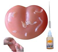 Yililay Pimple Popping Toy,Pimple Popper Toy, Stress Relief Pimple Popping Toy, Funny Squeeze Spot Popper Toy, Reusable Portable Pimple Toy for Adults Kids