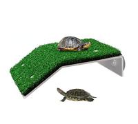 Yililay Turtle Resting Terrace,Turtle Basking with Suction Cup Bear up to 2kg Resin Turtle Climb Ladder Resting Terrace Turtle Tank Accessories for Reptile Frog Terrapin