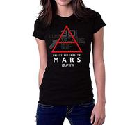 YILIN 30 Thirty Seconds to Mars Symbol 30Stm Logo Women T-Shirt Black L