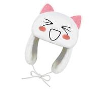 Yilingjc Winter Warm Ushanka Hat for Women Cute Plush Designs Ushanka Hat with Adjustable Size and Lovely Cartoon Smile