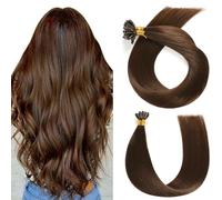 YILITE U Tip Hair Extensions Real Human Hair 14 inch 50 Strands 40g Pre Bonded Silky Straight Human Hair Extensions Keratin Nail U Tip Hair Extensions (14 Inch #4 Medium Brown)