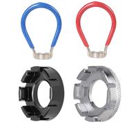 YilKUliHio 4 PCS Bicycle Spoke Wrench 6 in 1 Bike Spoke Key Steel Spoke Spanner Spoke Tool for Repairing 10-15 Gauge Bicycle Electric Vehicle Spokes