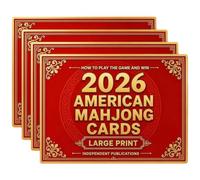 YILMVANY American Mahjong Guide Revised Edition with Large Print (4Pack)